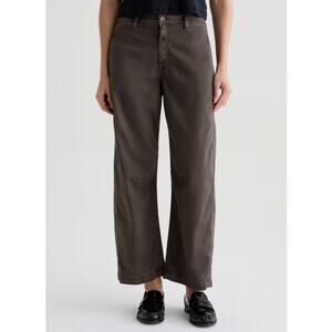 AG Jeans Fiona High Rise Barrel NEW 32 Sulfur Misty Grey Italian Fabric Evereve